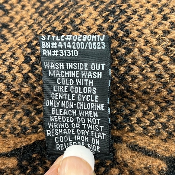 Fortune & Ivy / Stitch Fix Long Cardigan Sz M Brown/Black Animal Print NWOT - Picture 8 of 10